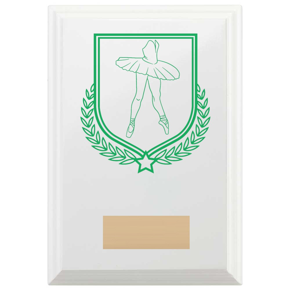 Ballet Reward Plaque In Arctic White
