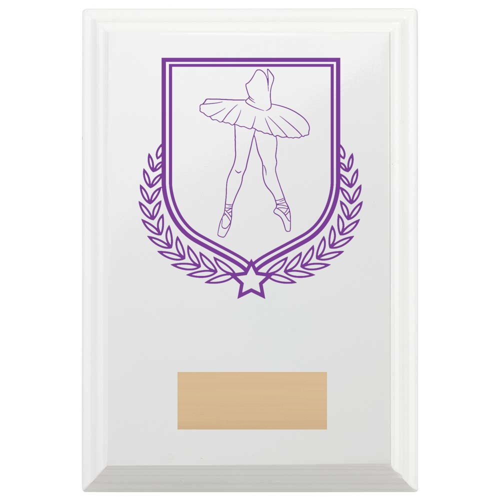 Ballet Reward Plaque In Arctic White