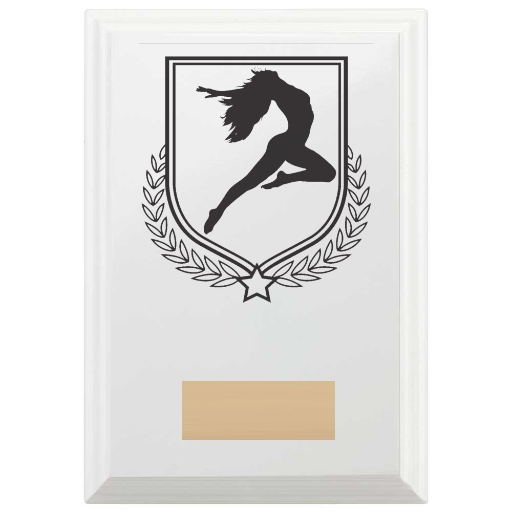 Dance Reward Plaque In Arctic White