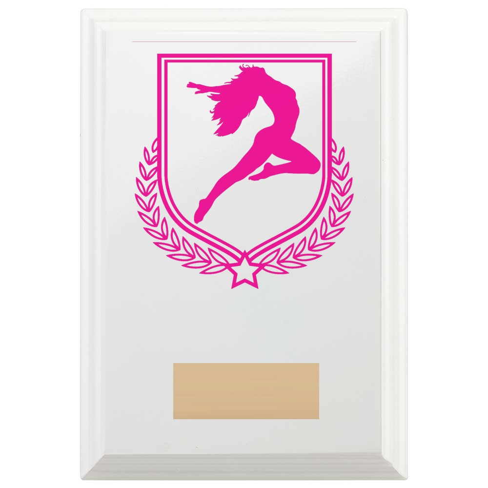 Dance Reward Plaque In Arctic White
