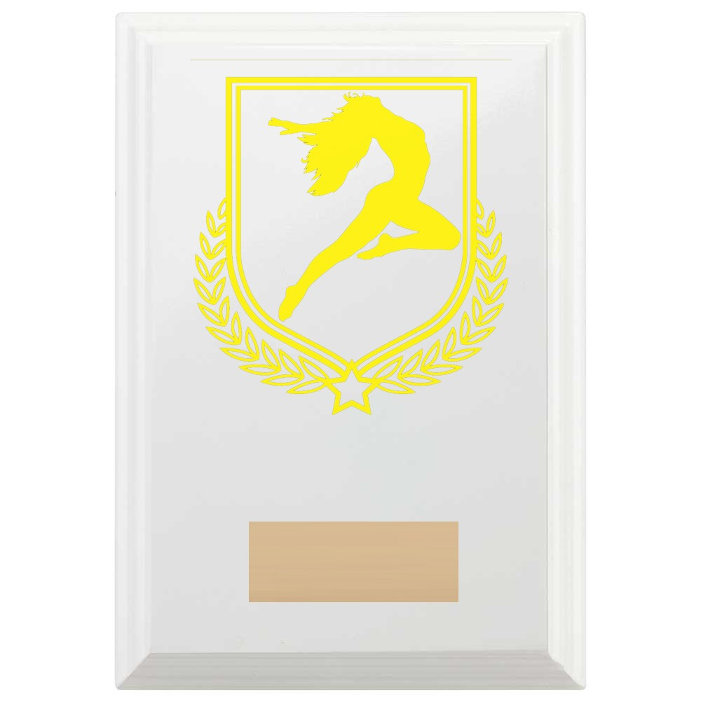 Dance Reward Plaque In Arctic White