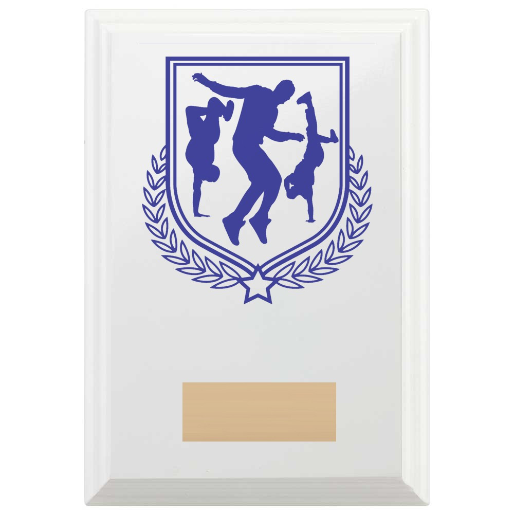 Dance Reward Plaque In Arctic White