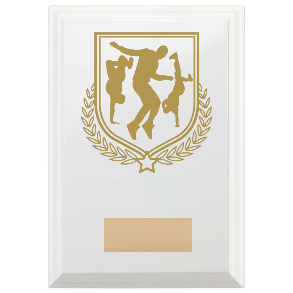 Dance Reward Plaque In Arctic White