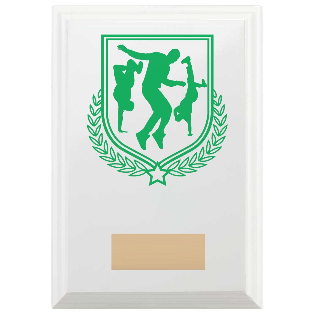 Dance Reward Plaque In Arctic White