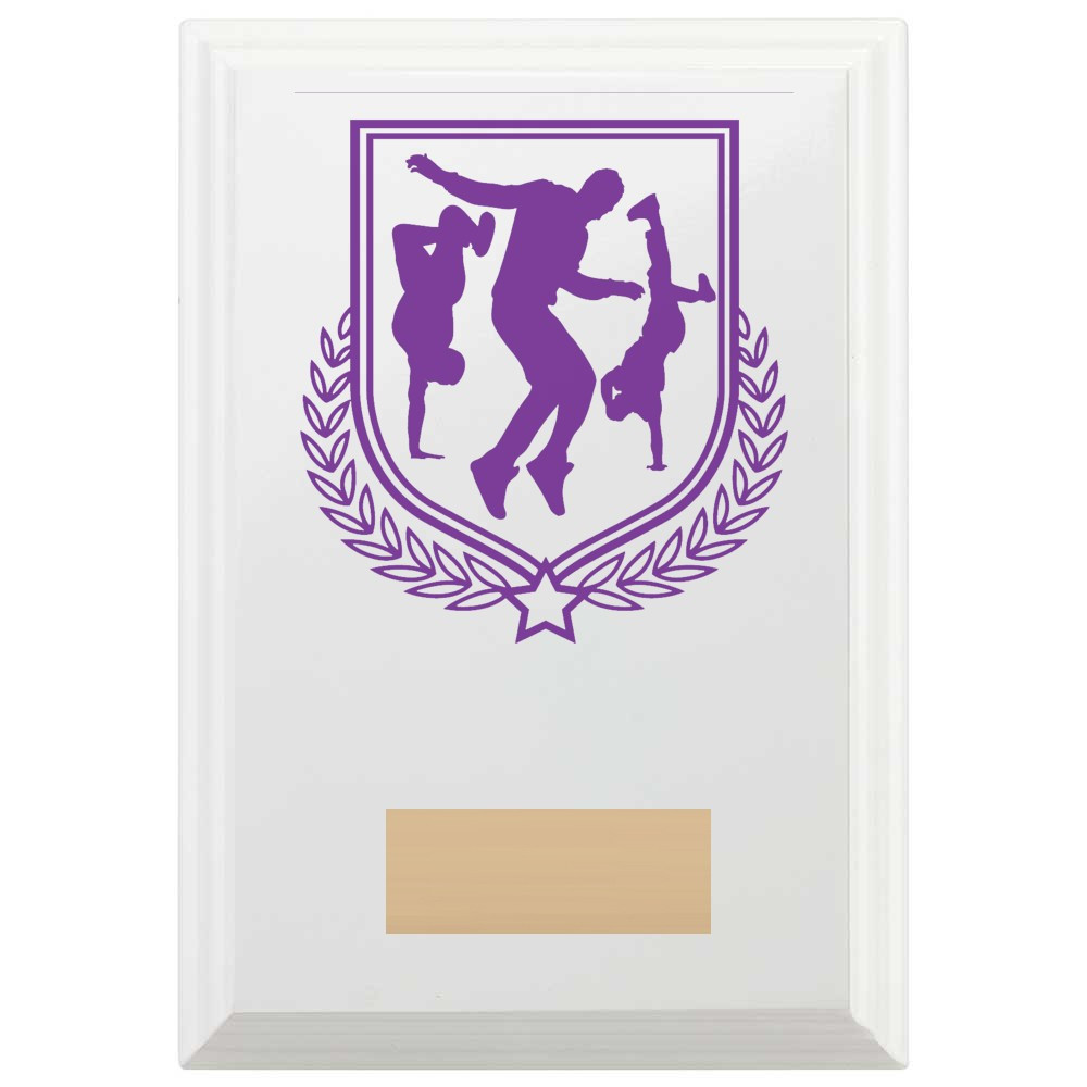 Dance Reward Plaque In Arctic White