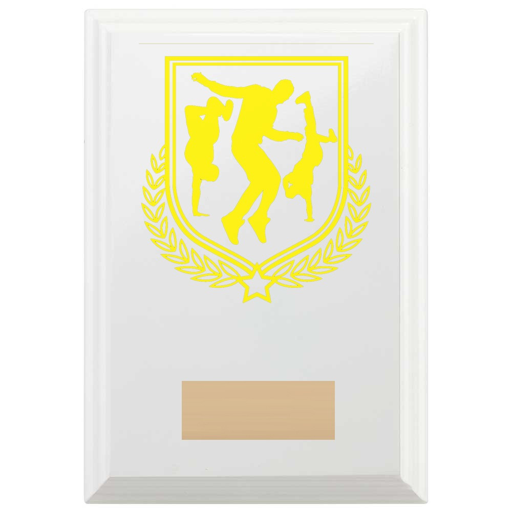 Dance Reward Plaque In Arctic White