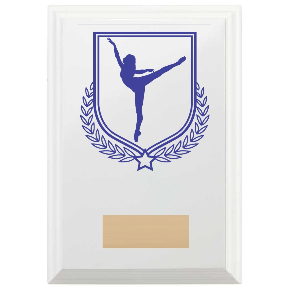 Dance Reward Plaque In Arctic White