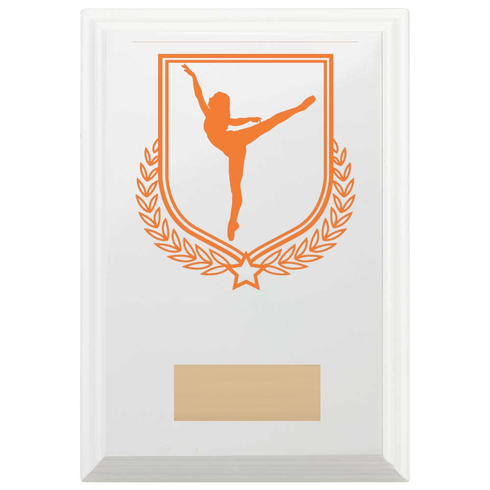 Dance Reward Plaque In Arctic White
