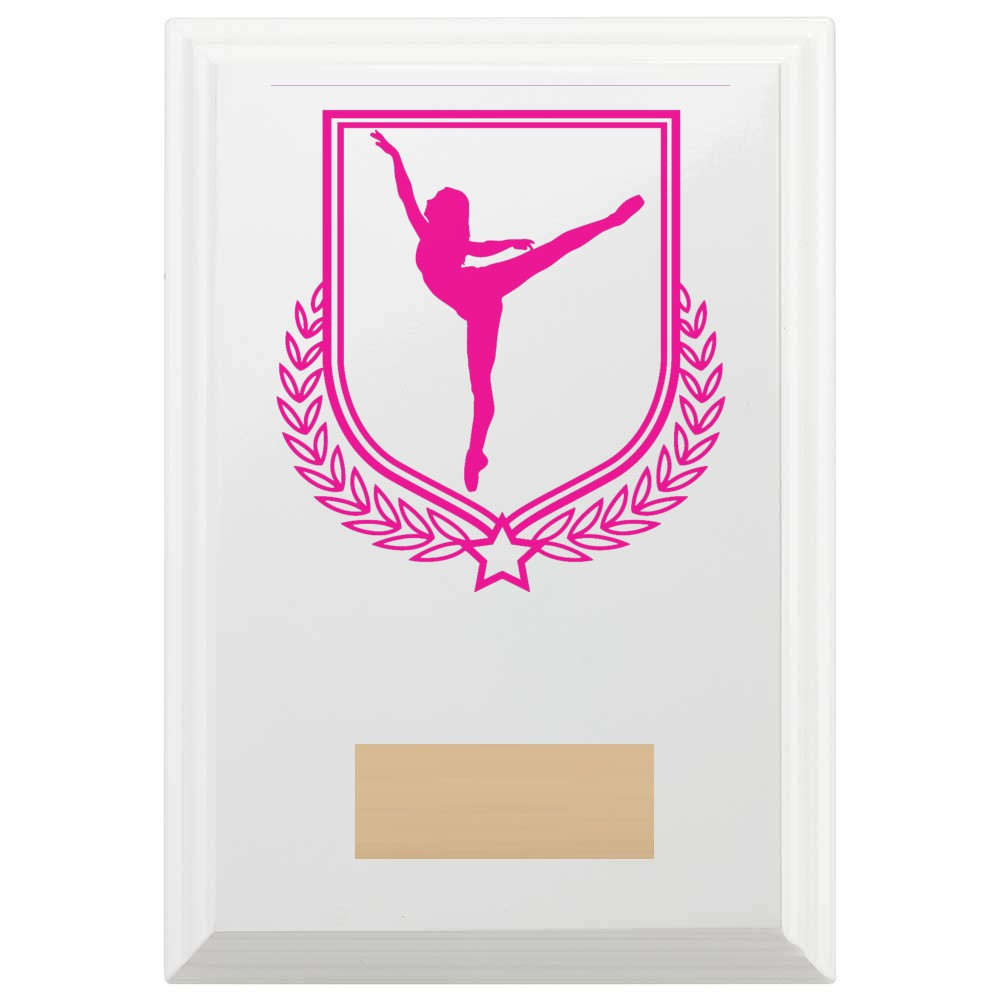 Dance Reward Plaque In Arctic White