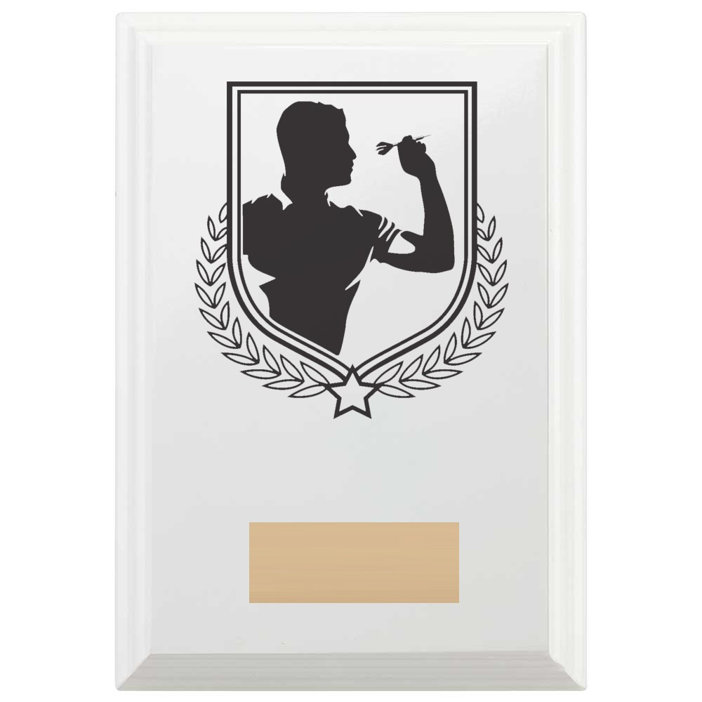 Darts Reward Plaque In Arctic White