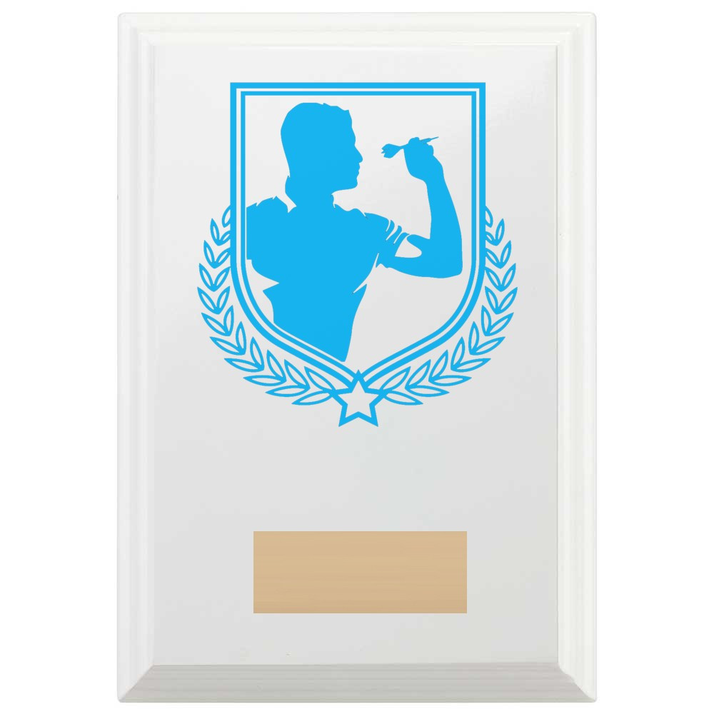 Darts Reward Plaque In Arctic White