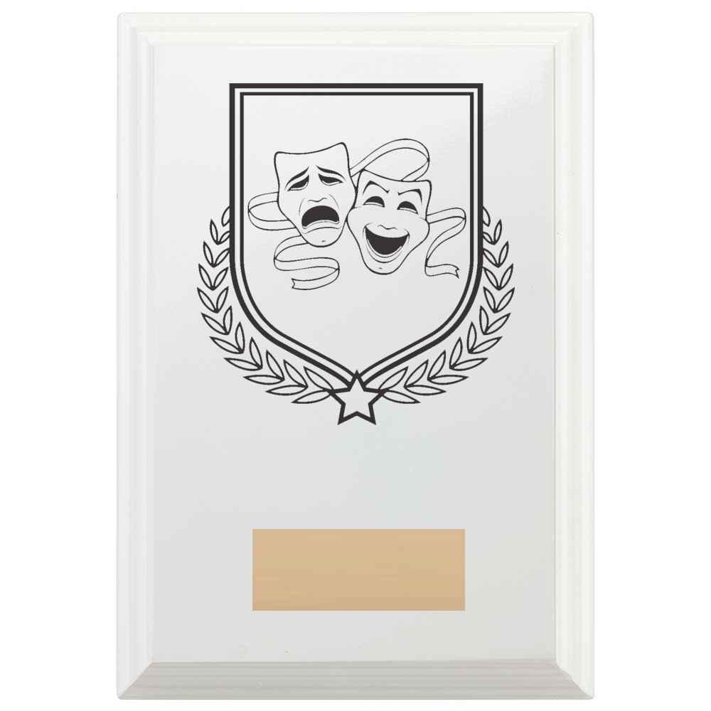 Drama Reward Plaque In Arctic White