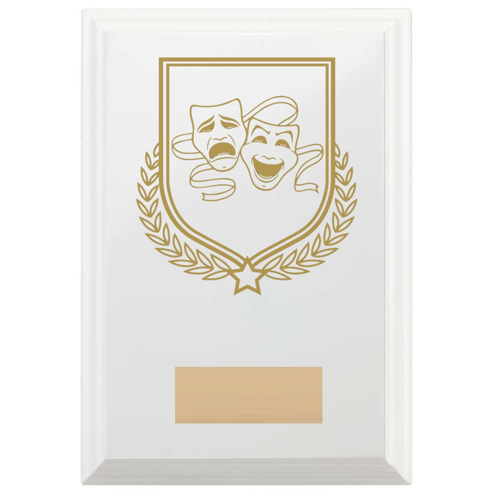 Drama Reward Plaque In Arctic White