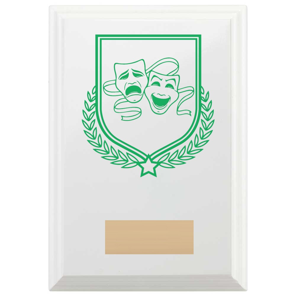 Drama Reward Plaque In Arctic White