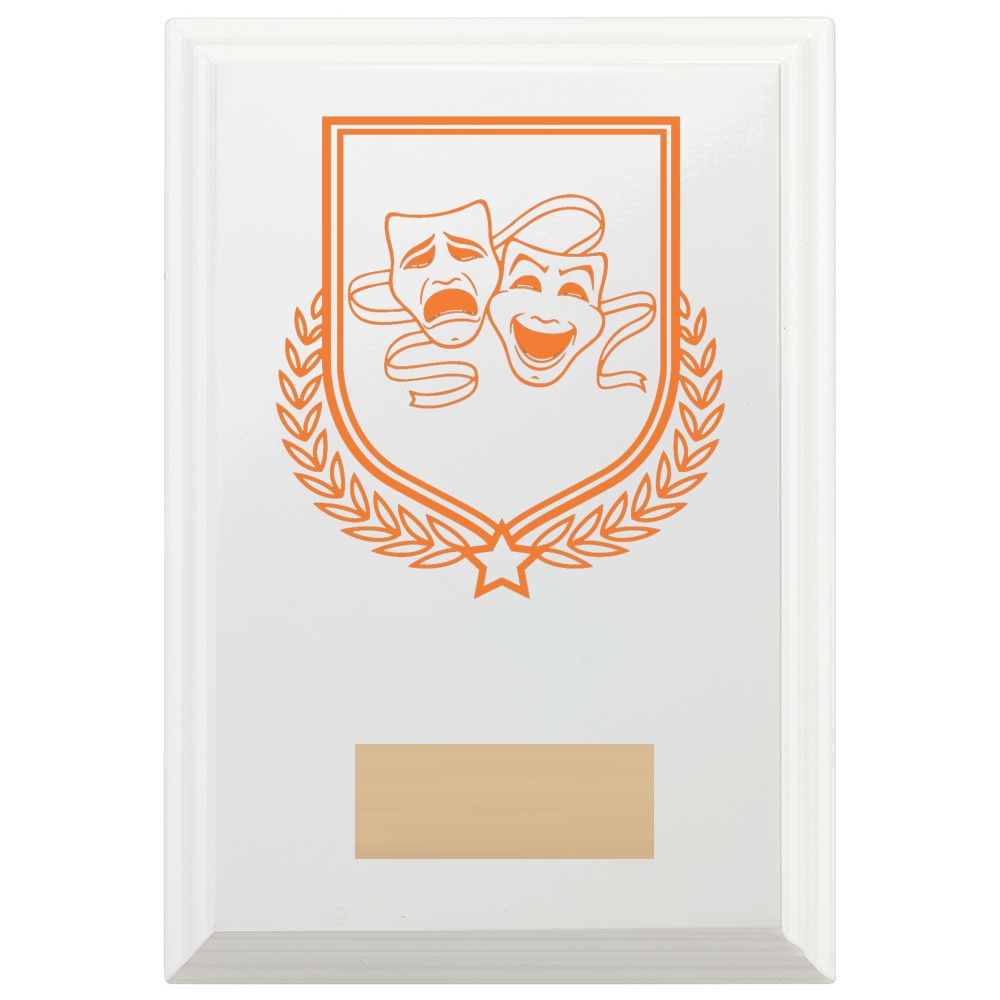 Drama Reward Plaque In Arctic White