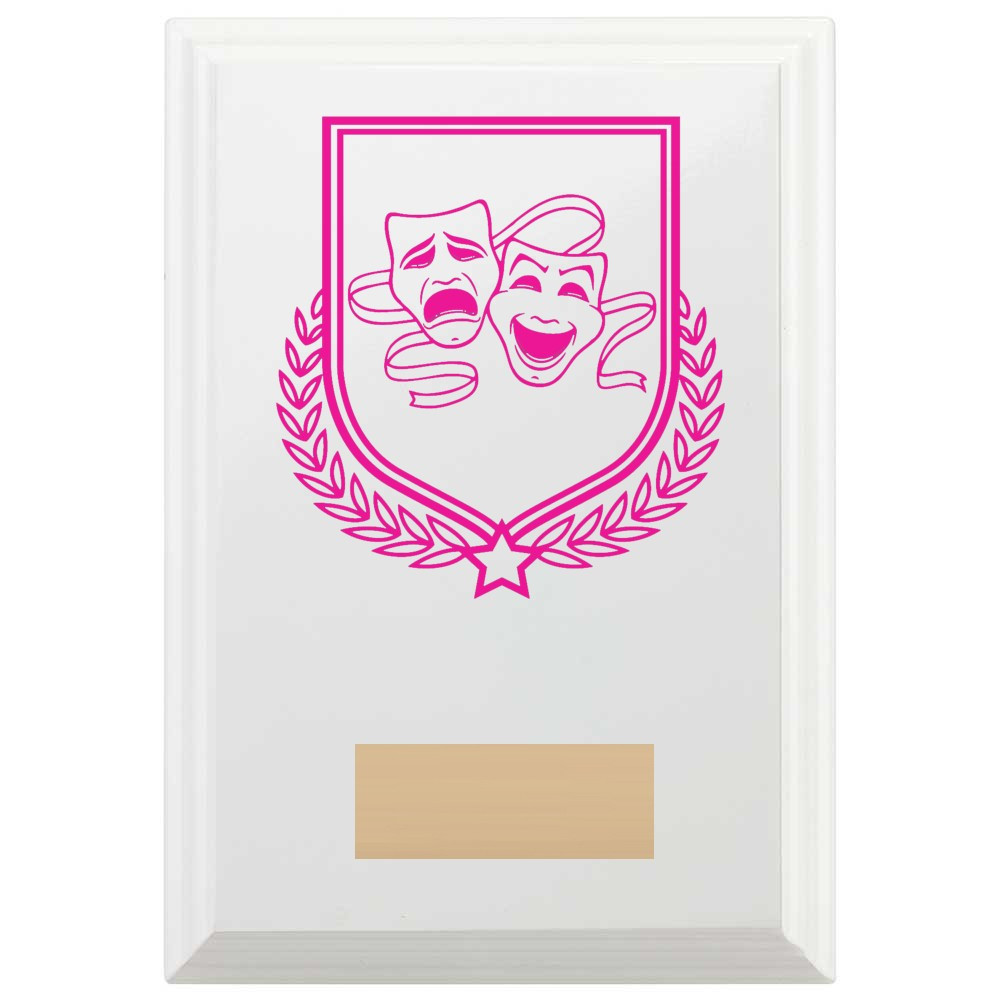 Drama Reward Plaque In Arctic White