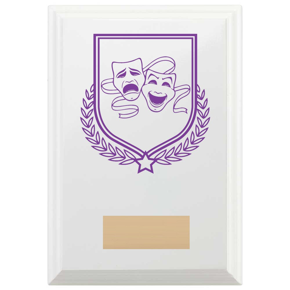 Drama Reward Plaque In Arctic White