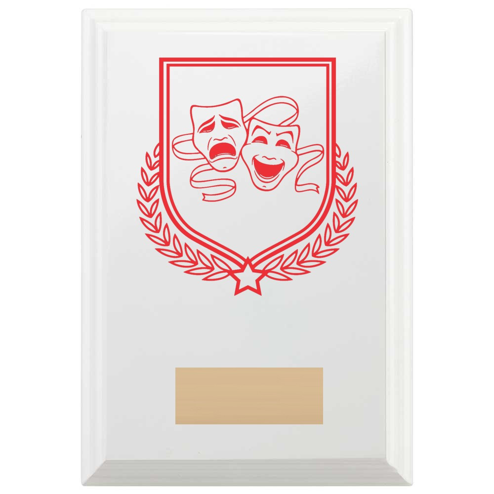 Drama Reward Plaque In Arctic White