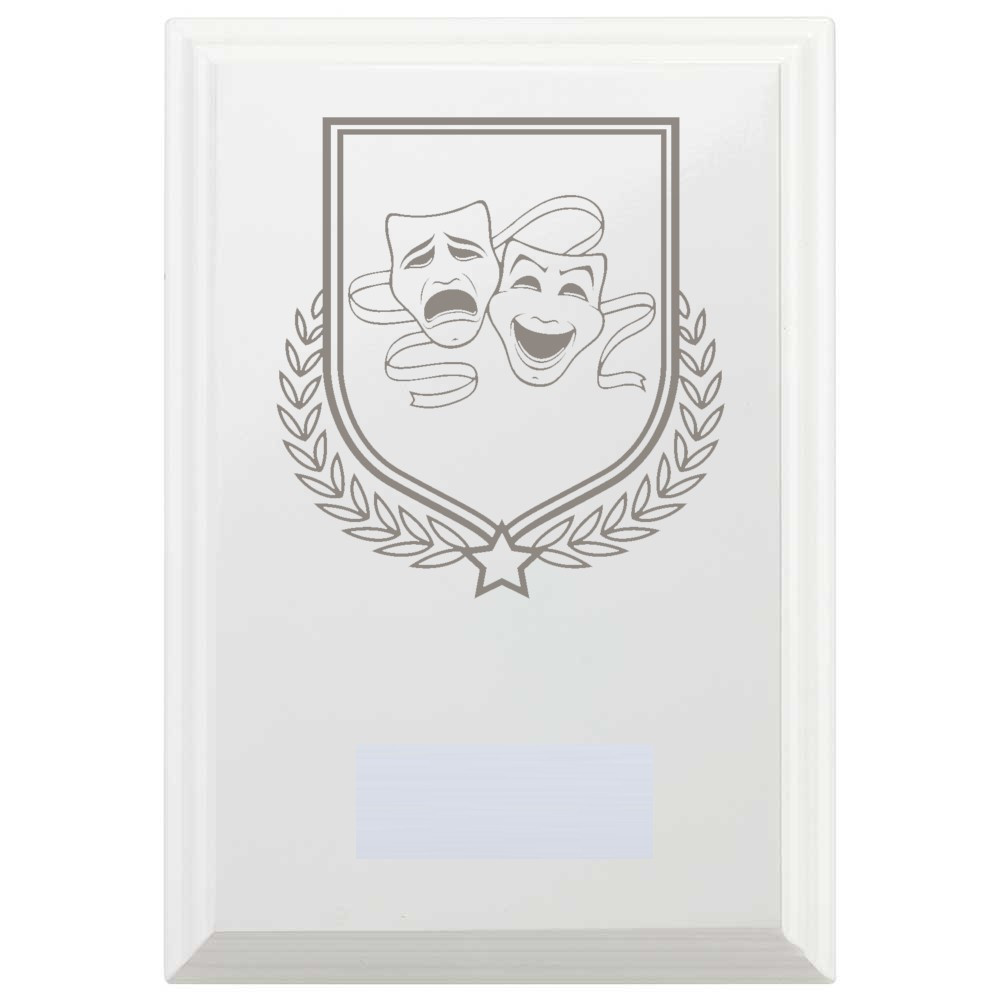 Drama Reward Plaque In Arctic White