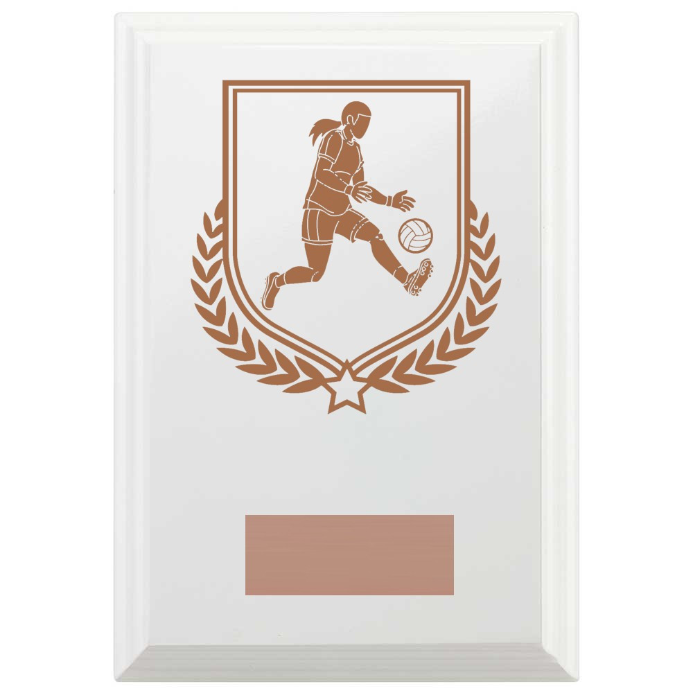 Gaelic Football Reward Plaque In Arctic White