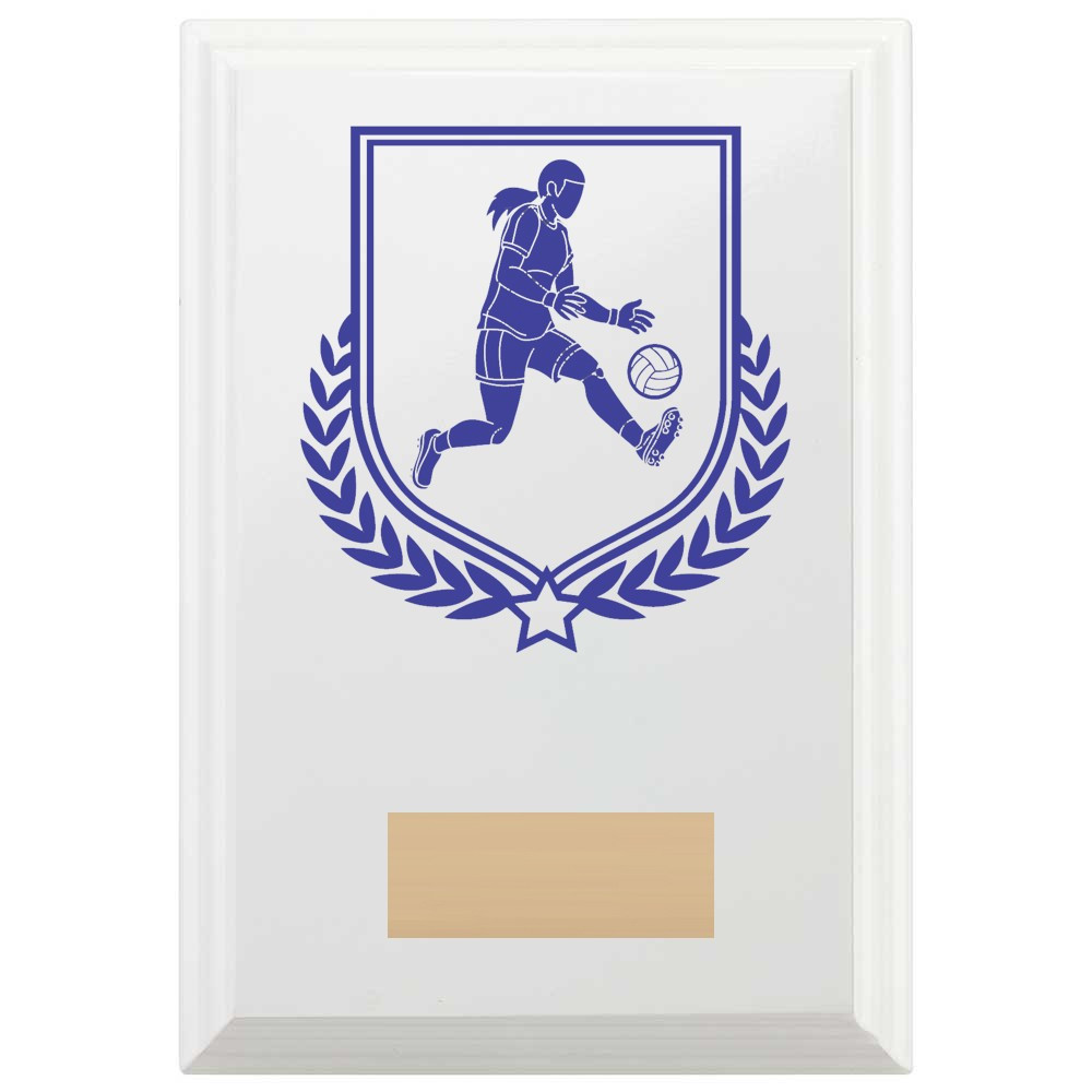 Gaelic Football Reward Plaque In Arctic White