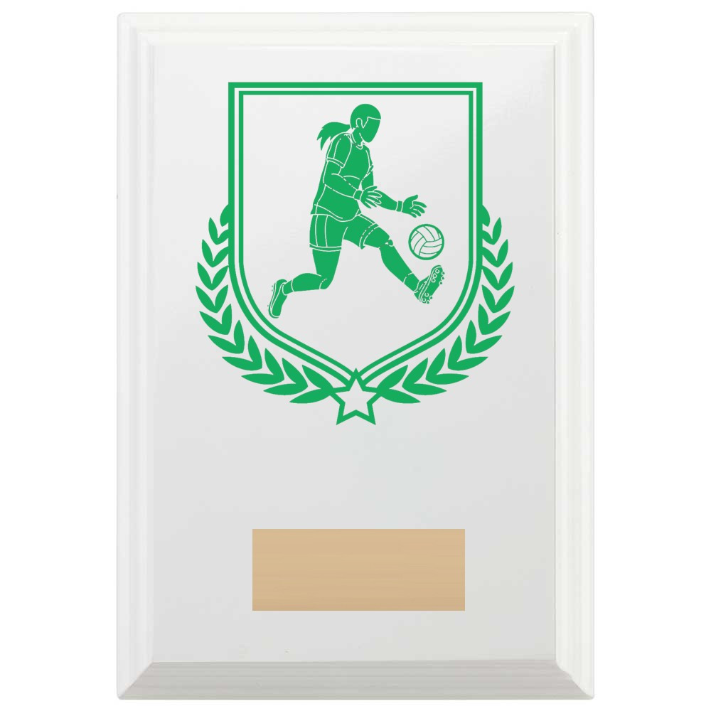 Gaelic Football Reward Plaque In Arctic White