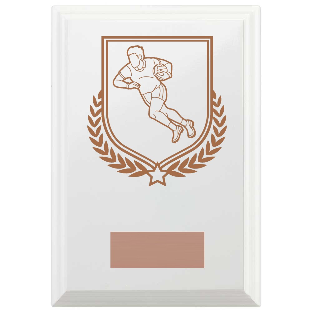 Gaelic Football Reward Plaque In Arctic White