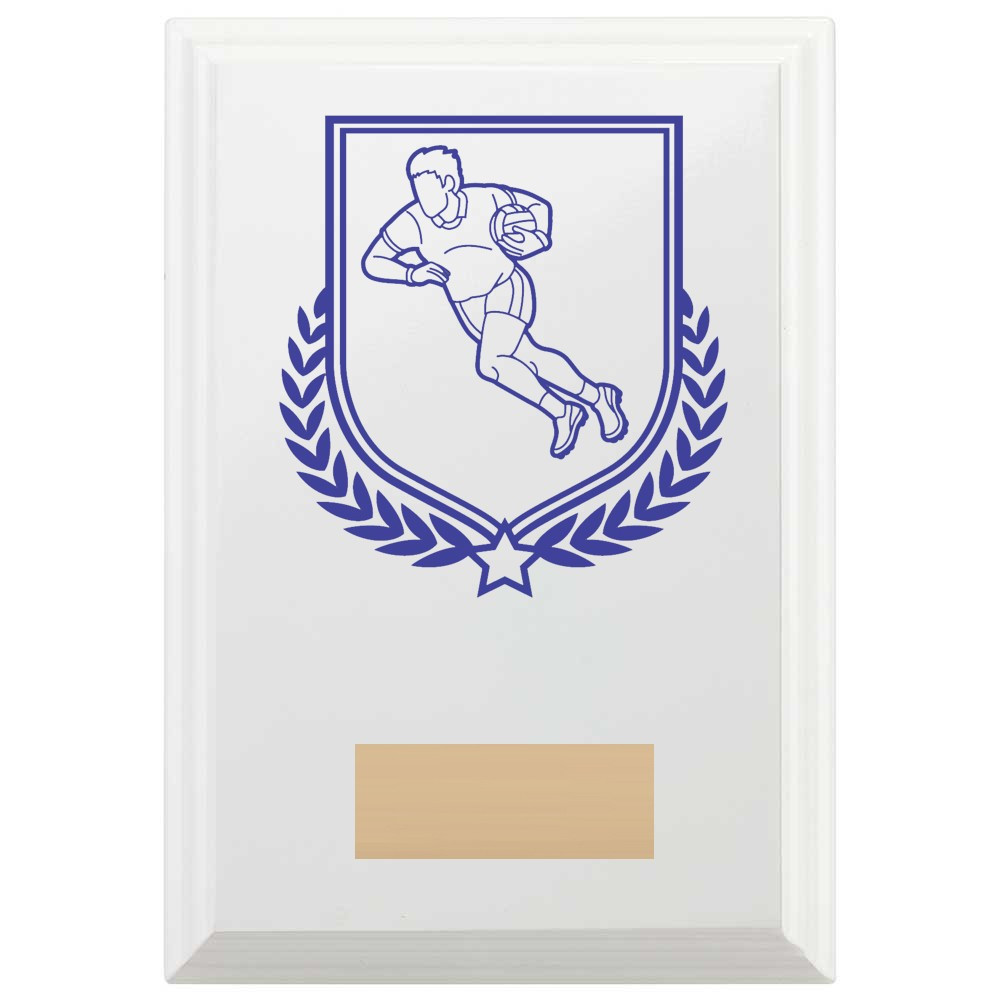 Gaelic Football Reward Plaque In Arctic White