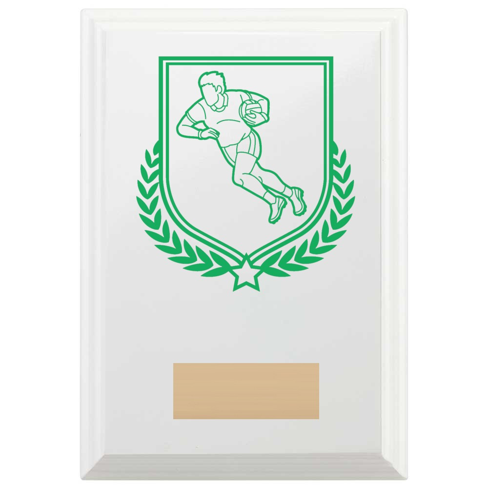 Gaelic Football Reward Plaque In Arctic White