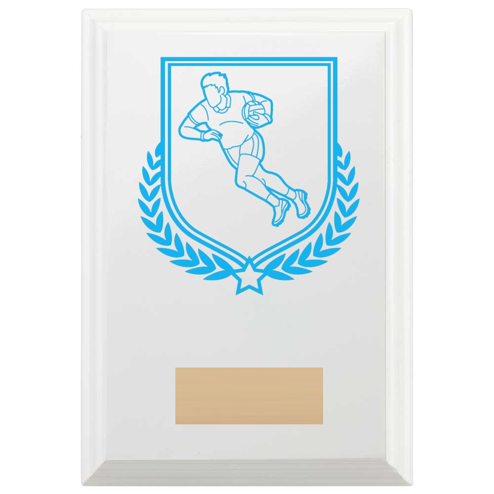 Gaelic Football Reward Plaque In Arctic White