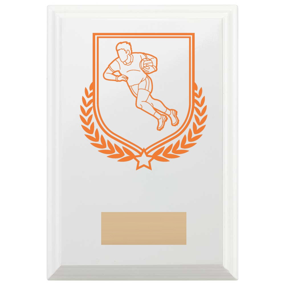 Gaelic Football Reward Plaque In Arctic White
