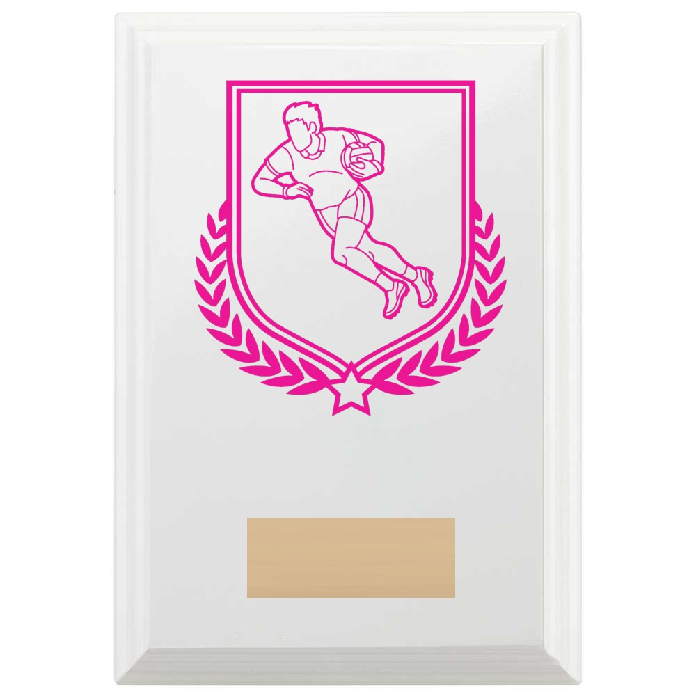 Gaelic Football Reward Plaque In Arctic White