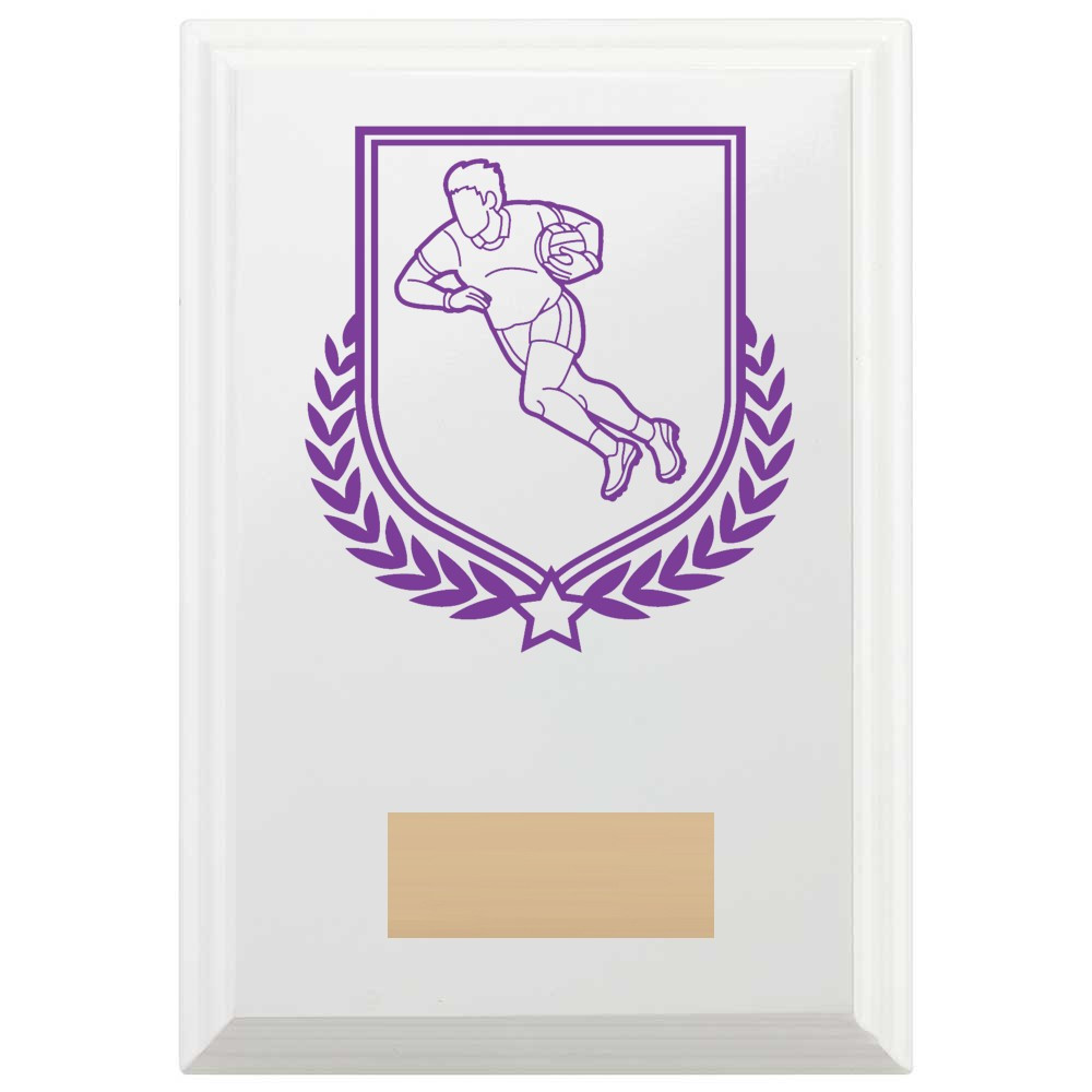 Gaelic Football Reward Plaque In Arctic White