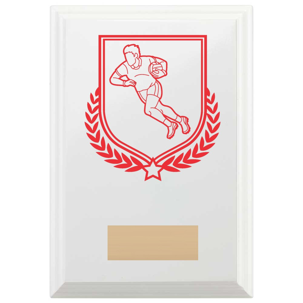 Gaelic Football Reward Plaque In Arctic White