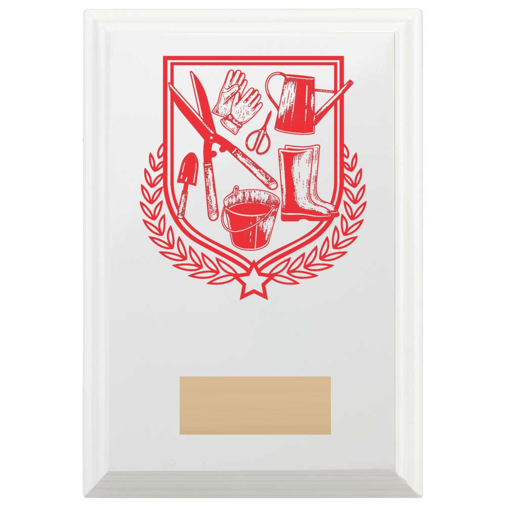 Gardening Reward Plaque In Arctic White