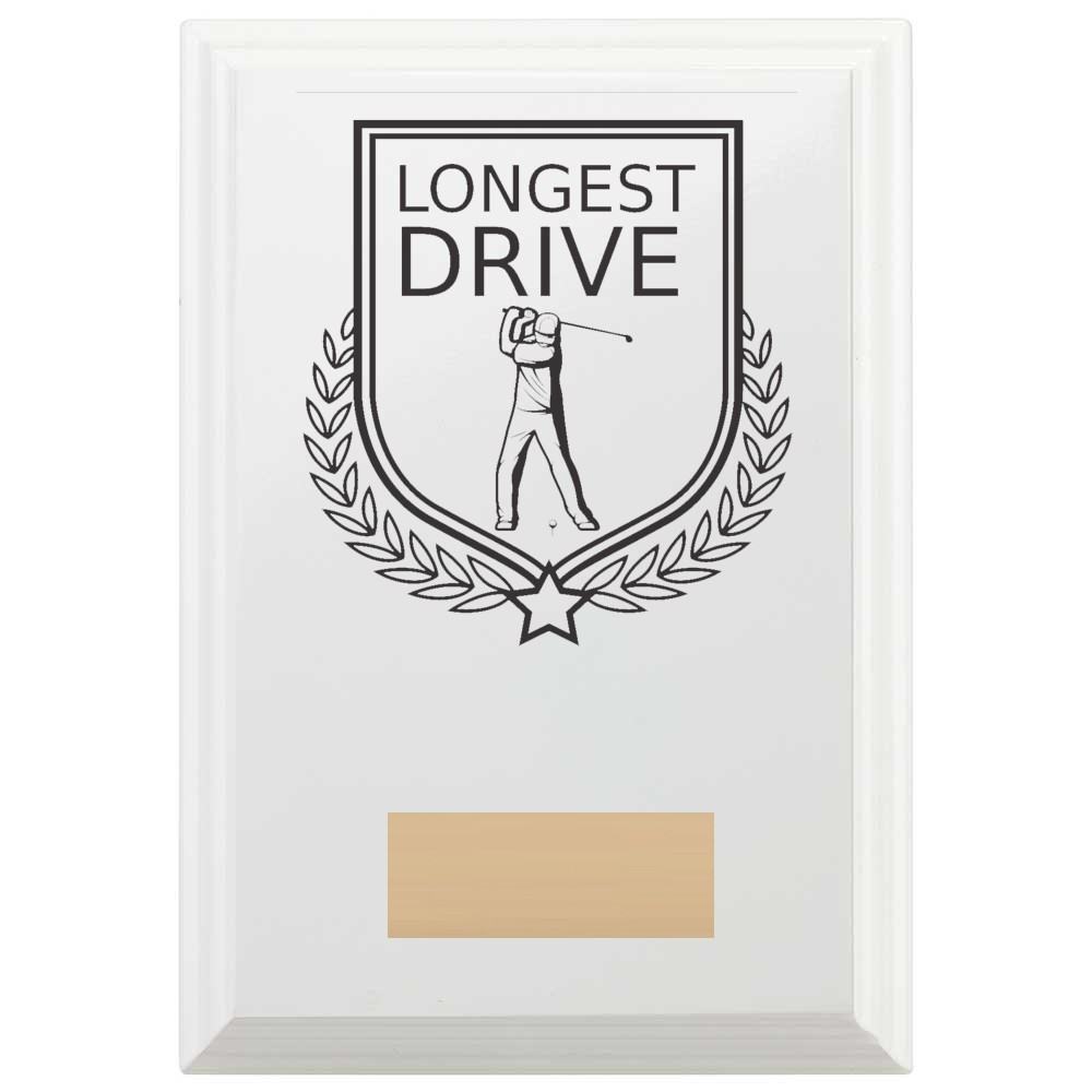 Longest Drive Reward Plaque In Arctic White