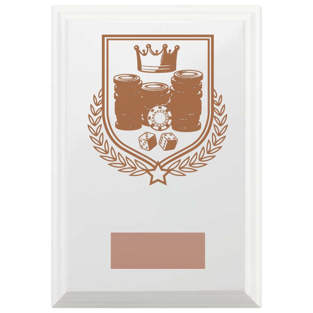 Poker Reward Plaque In Arctic White