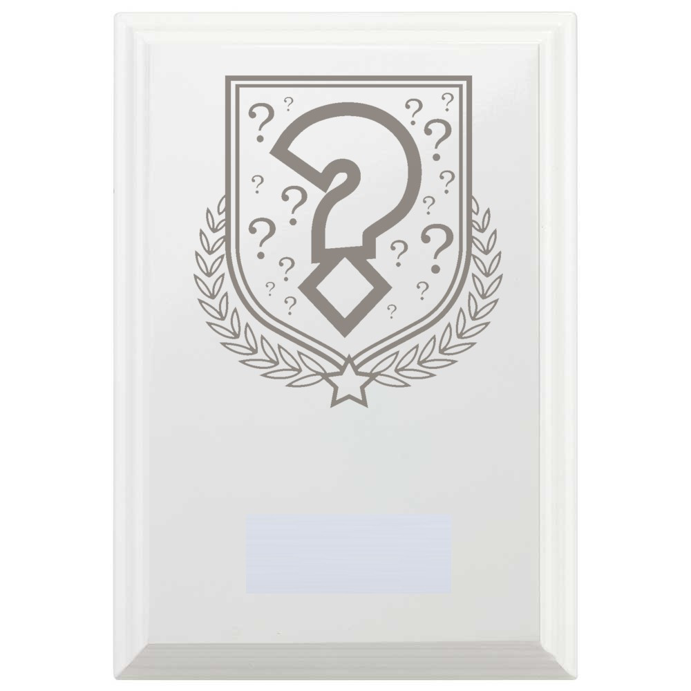 Quiz Reward Plaque In Arctic White