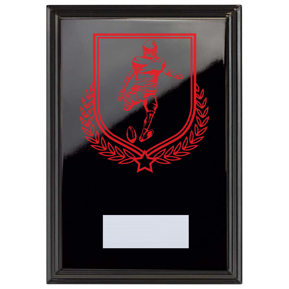 American Football Reward Plaque In Epic Black