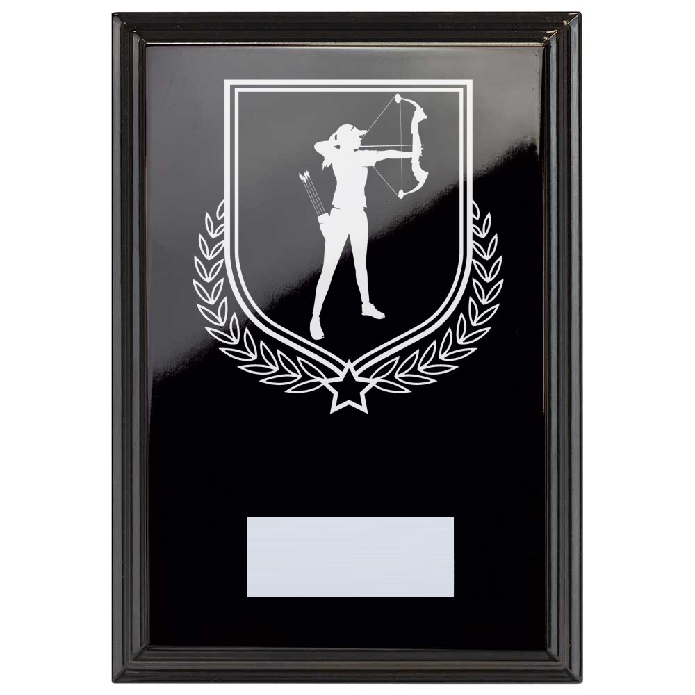 Archery Reward Plaque In Epic Black