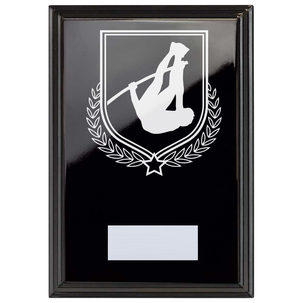 Pole Vault Reward Plaque In Epic Black