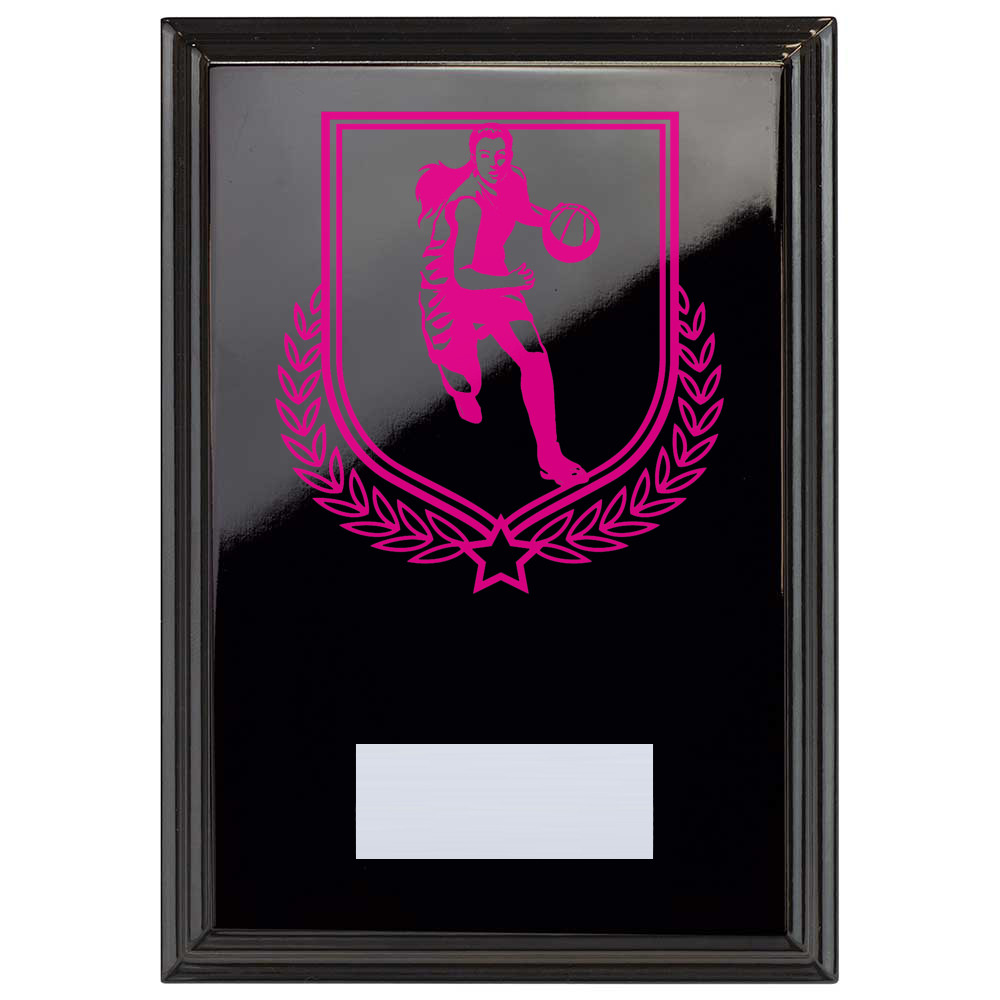 Basketball Reward Plaque In Epic Black