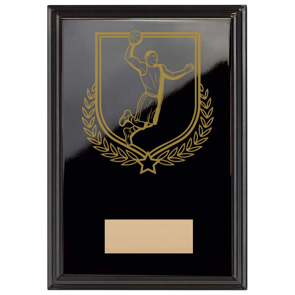Basketball Reward Plaque In Epic Black