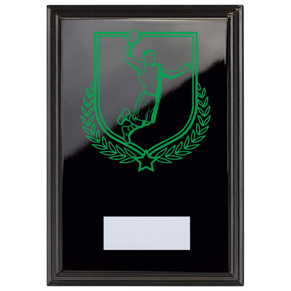 Basketball Reward Plaque In Epic Black