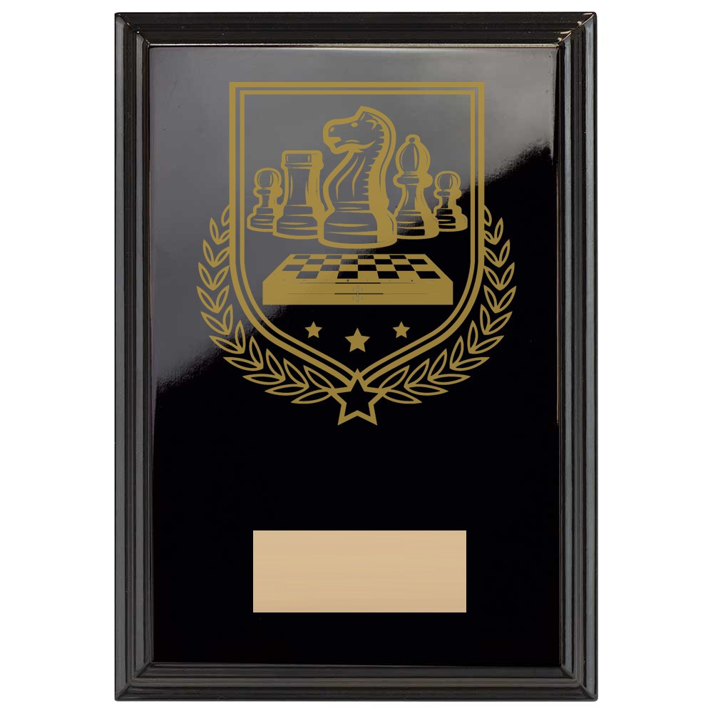 Chess Reward Plaque In Epic Black