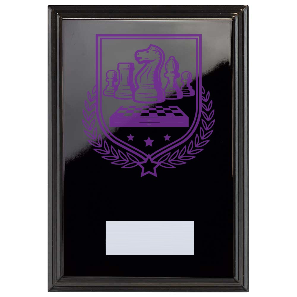Chess Reward Plaque In Epic Black