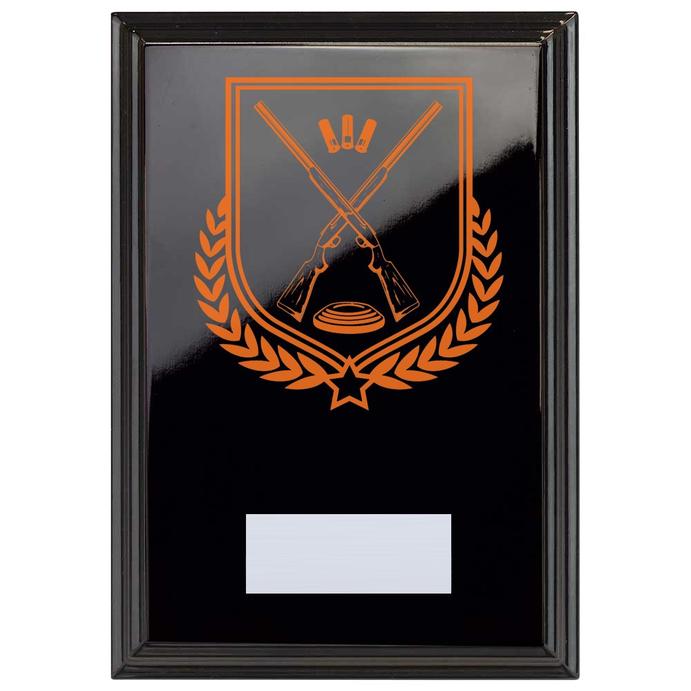 Clay Pigeon Reward Plaque In Epic Black