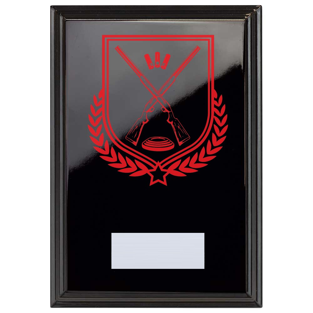 Clay Pigeon Reward Plaque In Epic Black