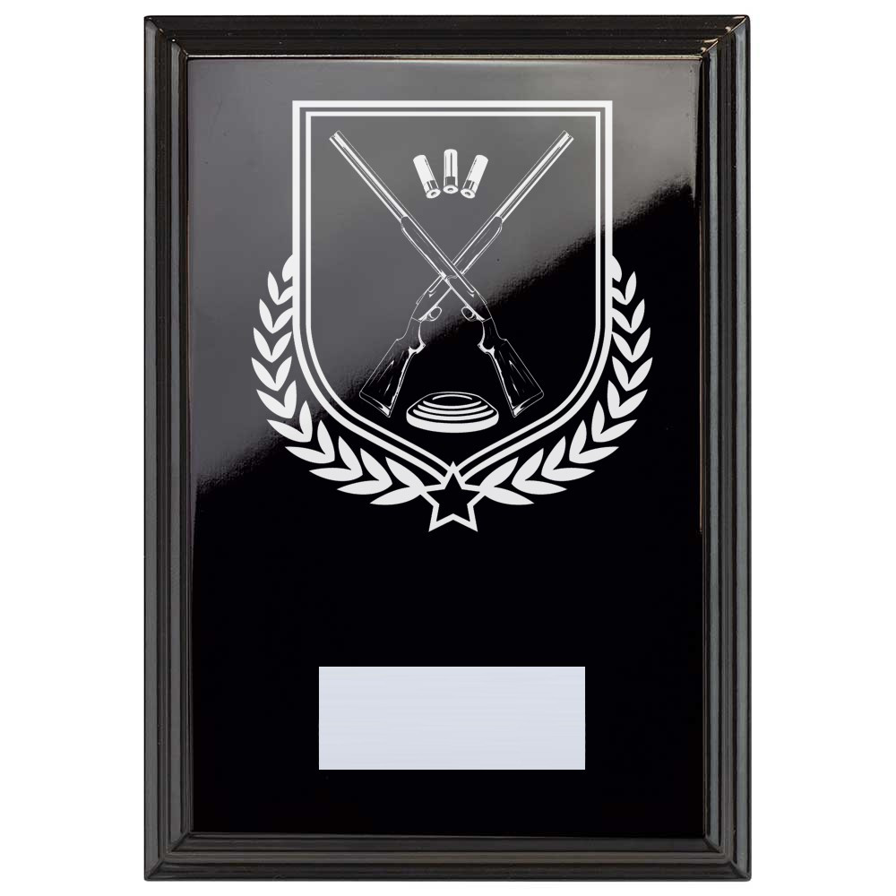 Clay Pigeon Reward Plaque In Epic Black