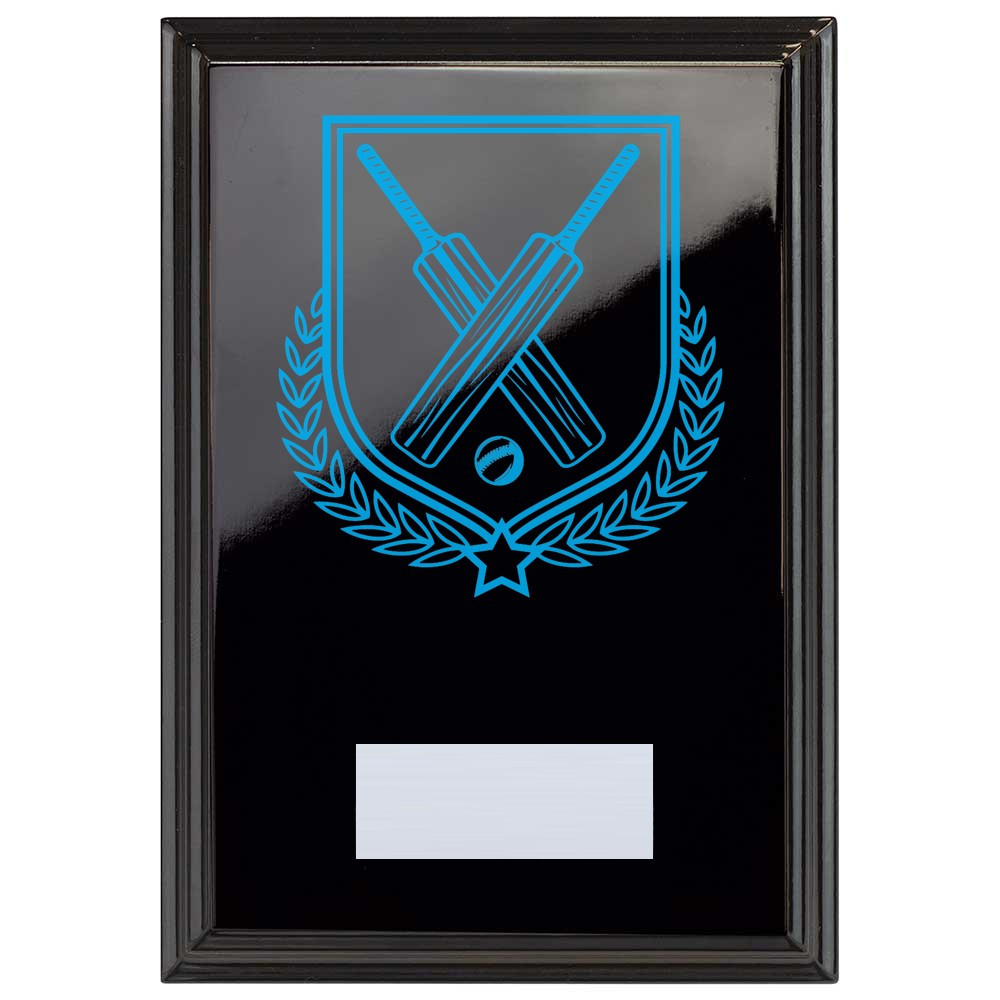 Cricket Reward Plaque In Epic Black